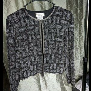 Papell Boutique Silk Evening Jacket